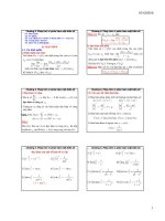 Bài giảng Toán cao cấp: Chương 4 - GV. Ngô Quang Minh