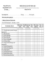 Phiếu đánh giá GV  THCS theo TT30