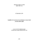 nghiên cứu sản xuất sản phẩm cá ngát sốt tương đóng hộp