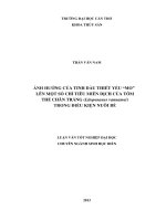 ảnh hưởng của tinh dầu thiết yếu “mo” lên một số chỉ tiêu miễn dịch của tôm thẻ chân trắng (litopenaeus vannamei) trong điều kiện nuôi bể