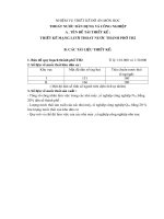 THIẾT kế MẠNG lưới THOÁT nước THÀNH PHỐ TH2