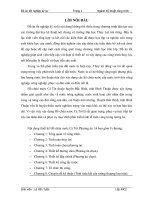 Thiết kế hồ chứa nước cà tót