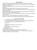 Đề cương ôn tập sinh học 6 hay ghê