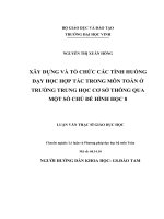 Xây dựng và tổ chức các tình huống dạy học hợp tác trong môn Toán ở trường trung học cơ sở thông qua một số chủ đề hình học 8: