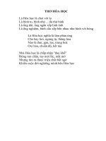 Thơ về hóa học