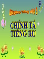 Bài giảng tiếng việt 3 tuần 8 bài chính tả   nhớ   viết tiếng ru, phân biệt dgir, uônuông 