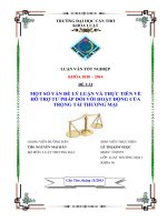 một số vấn đề lý luận và thực tiễn về hỗ trợ tư pháp đối với hoạt động của trọng tài thương mại