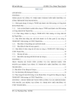 Kế toán tiền lương và các khoản khác với người lao động tại công ty TNHH một thành viên môi trường và công trình đô thị thanh hóa