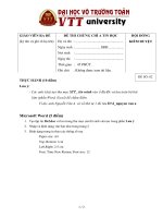 Đề Thi Tin Học Văn Phòng