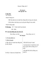 Giáo án tiếng việt 3 tuần 6 bài kể chuyện  bài tập làm văn 