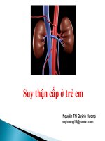 bài giảng suy thận cấp mới