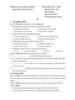 Đề thi học kỳ II   Đề 2   Trường THCS Nguyễn Công Trứ   2010   2011