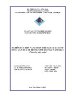nghiên cứu khả năng thay thế mạt cưa cao su bằng mụn dừa để trồng nấm bào ngư xám nhật (pleurotus sajorcaju)