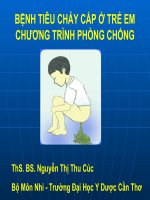 Bài giảng: Tiêu chảy cấp và chương trình phòng chống  ThS. BS. Nguyễn Thị Thu Cúc Bài giảng: Tiêu chảy cấp và chương trình phòng chống  ThS. BS. Nguyễn Thị Thu Cúc