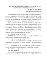 MỘT số KINH NGHIỆM GIÚP CHO SINH VIÊN đạt được kết QUẢ tốt TRONG THỰC tập sư PHẠM