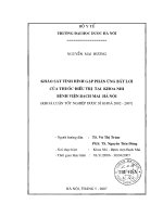 Khảo sát tình hình gặp phản ứng bất lợi của thuốc điều trị tại khoa nhi bệnh viện bạch mai hà nội