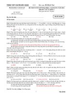 Đề thi thử ĐH số 2 năm 2011(có đáp án chuẩn)