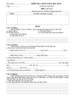 ĐỀ VẬT LÝ 8 HKII