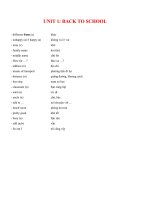 Từ vựng tiếng anh lớp 7 (bài 1   back to school)