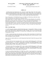 THÔNG TƯ 48 CỦA BỘ TÀI CHÍNH HD THỰC HIỆN TRỢ CẤP KHÓ KHĂN