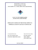 tinh sạch và khảo sát một số đặc điểm của endoglucanase từ bacillus subtilis s20