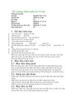 Đề cương môn quản lý cỏ dại