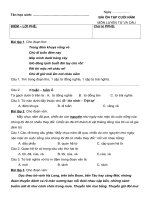 đề ôn tập cuối lớp 5