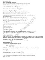 Tổng hợp các dạng bt ôn thi đại học