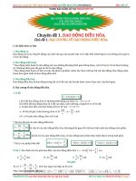 Đại cương về dao động sóng điều hòa  luyện thi THPT quốc gia 2016 môn Vật lý