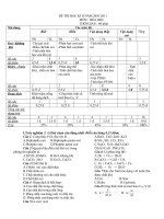 Đề thi HKI môn Hóa 8. 2010 2011