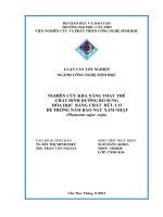 nghiên cứu khả năng thay thế chất dinh dưỡng bổ sung hóa học bằng chất hữu cơ để trồng nấm bào ngư xám nhật (pleurotus sajor–caju)