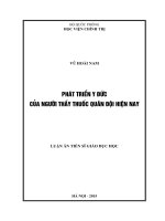 Phát triển y đức của người thầy thuốc hiện nay