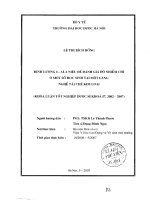 Định lượng gama   ala niệu để đánh giá độ nhiễm chì ở một số học sinh tại một làng nghề tái chế kim loại