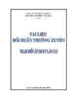 tài liệu bồi dưỡng huấn luyện  trạm biến áp 220KV lao cai