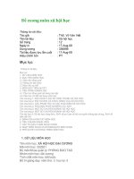 Đề cương môn xã hội học