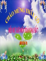 ĐẠI LƯỢNG TỶ LỆ THUẬN