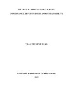 VIETNAM s COASTAL MANAGEMENT  GOVERNANCE, EFFECTIVENESS AND SUSTAINABILITY 