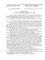 Mời HĐT xem và chuẩn bị cho kỳ họp thứ 7 tháng 8/2011