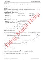 Ôn Thi đại học phương pháp tọa dộ trong mặt phẳng