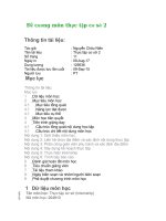 Đề cương môn thực tập cơ sở 2
