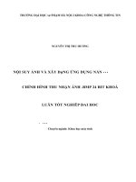 Khoá luận tốt nghiệp nội suy ảnh và xây dựng ứng dụng nắn chỉnh hình thu nhận ảnh  BMP 24 bit