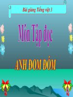 Bài giảng tiếng việt 3 tuần 17 bài tập đọc   anh đom đóm 