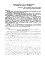 NGHIÊN cứu HIỆU QUẢ của STENT PHỦ THUỐC TRONG điều TRỊ NHỒI máu cơ TIM cấp 