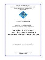 đặc điểm lý, hóa bùn đáy trên các kênh rạch chính ở quận ninh kiều, thành phố cần thơ