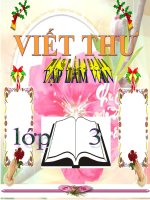 Bài giảng tiếng việt 3 tuần 13 bài tập làm văn viết thư 