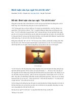 Bình luận câu tục ngữ có chí thì nên 