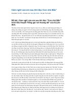 Cảm nghĩ của em sau khi đọc con chó bấc 