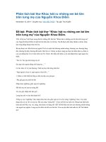 Phân tích bài thơ khúc hát ru những em bé lớn trên lưng mẹ của nguyễn khoa điềm 