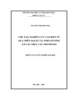 Chế tạo, nghiên cứu cảm biến từ dựa trên mạch cầu wheatstone có cấu trúc các nhánh dài