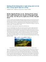 Đường đi khó không khó vì ngăn sông cách núi mà khó vì lòng người ngại núi e sông 